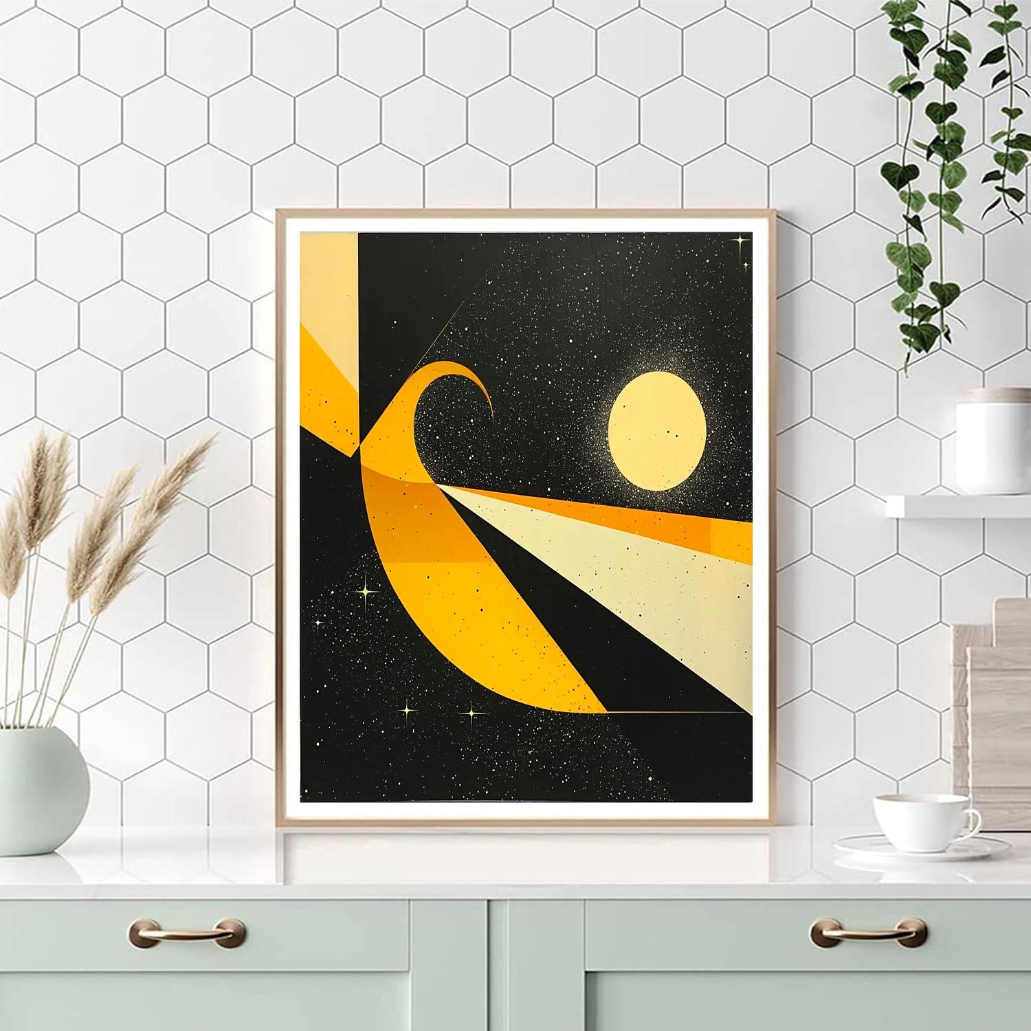 Kazimir Malevich Inspired Echoes Of Space  Numbered Painting Kits