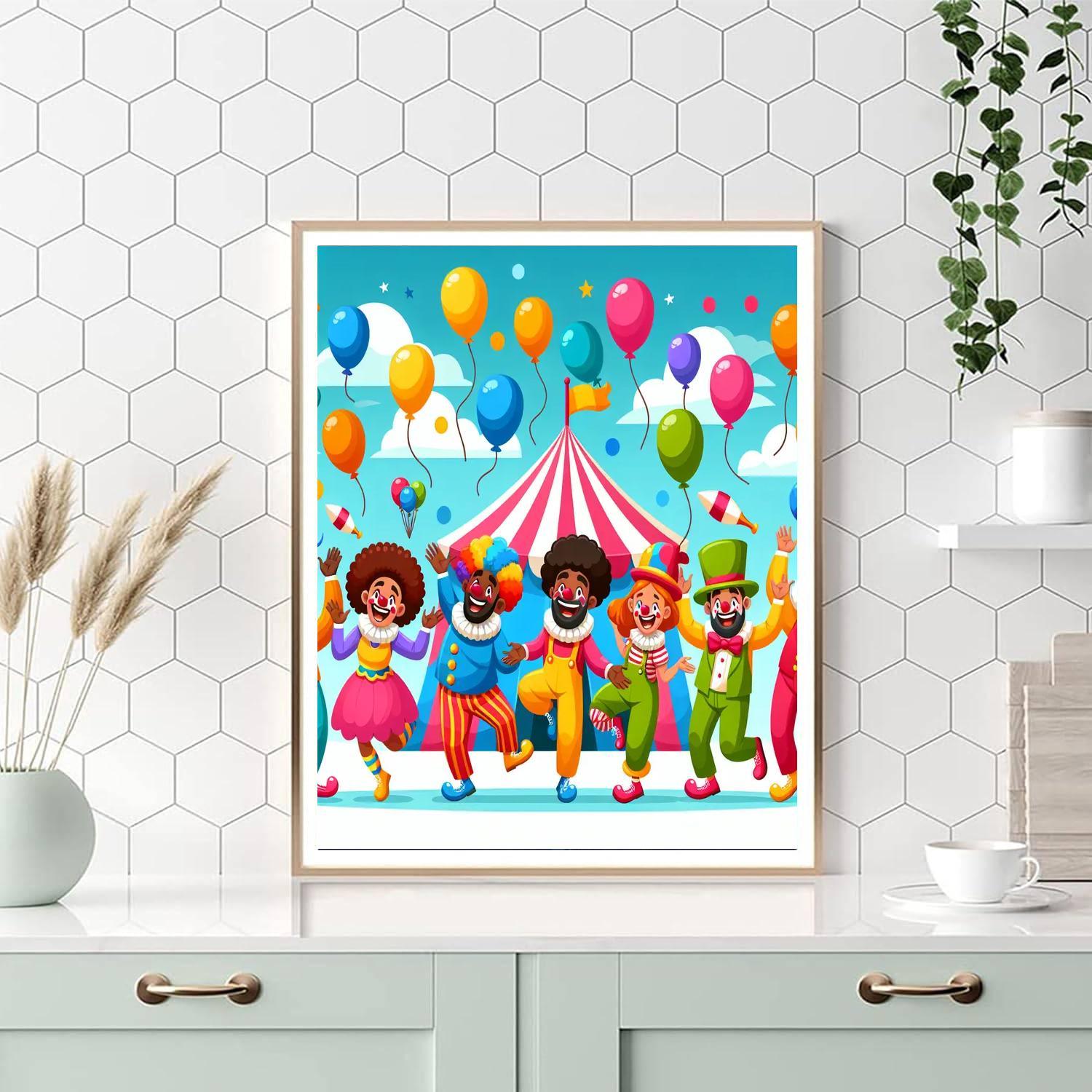 Funny Circus Adventure Paint By Numbers Kits