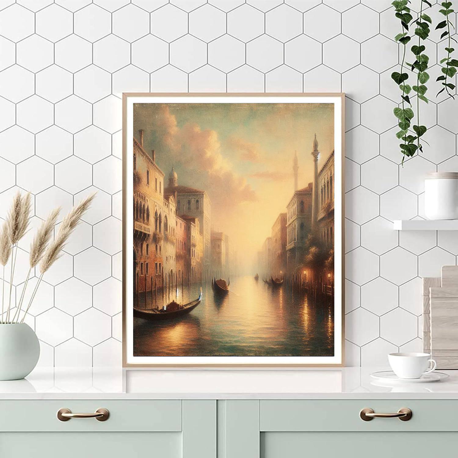 Classic Venetian Gondola Paint By Number