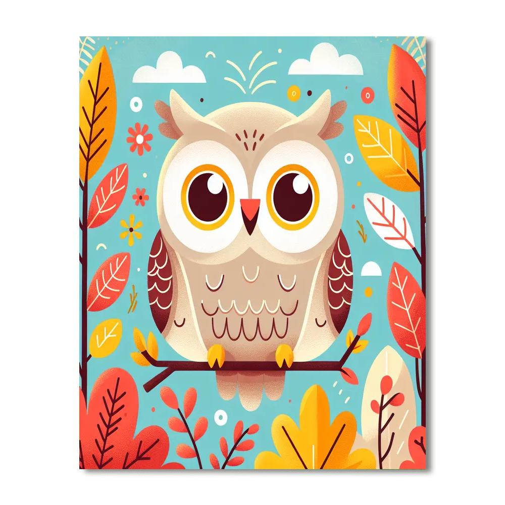 Sassy Owl Paint By Color