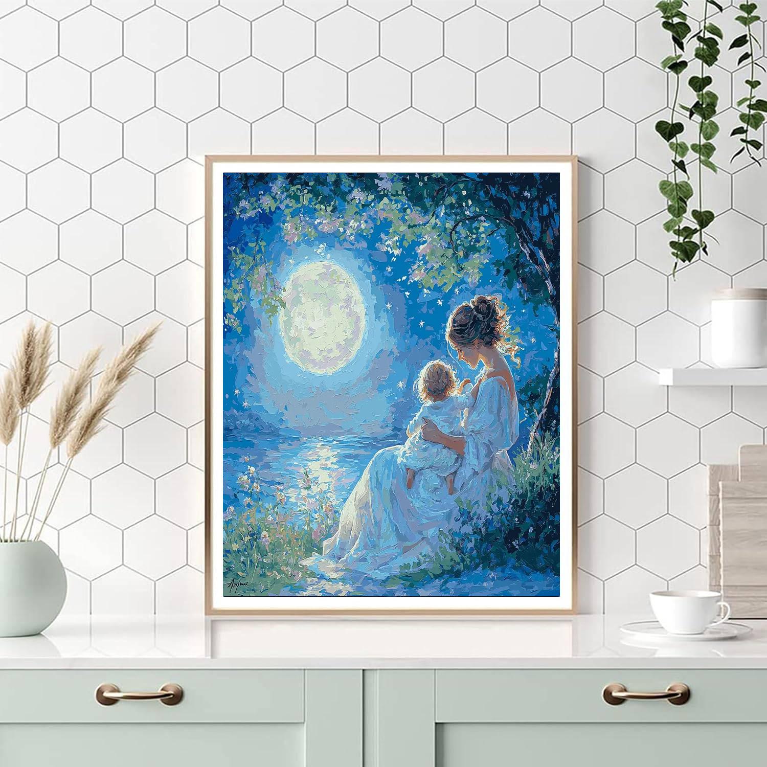 Moonlit Lullaby Number Painting
