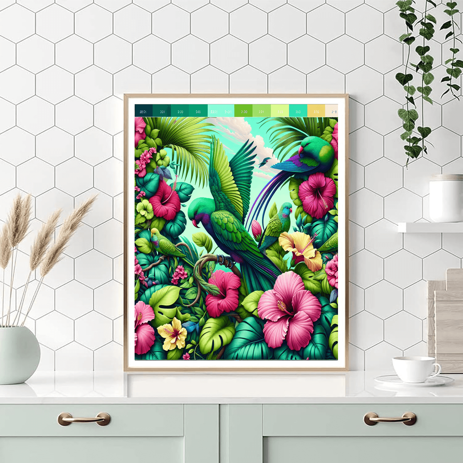 Lush Tropical Vibes Painting By Numbers Kit