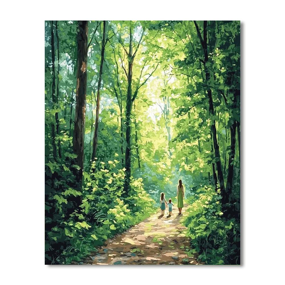 Dreamy Woodland Paths Numbered Painting Kits