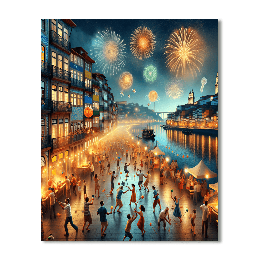 Festa De São João - Portugal Painting By Numbers Kit