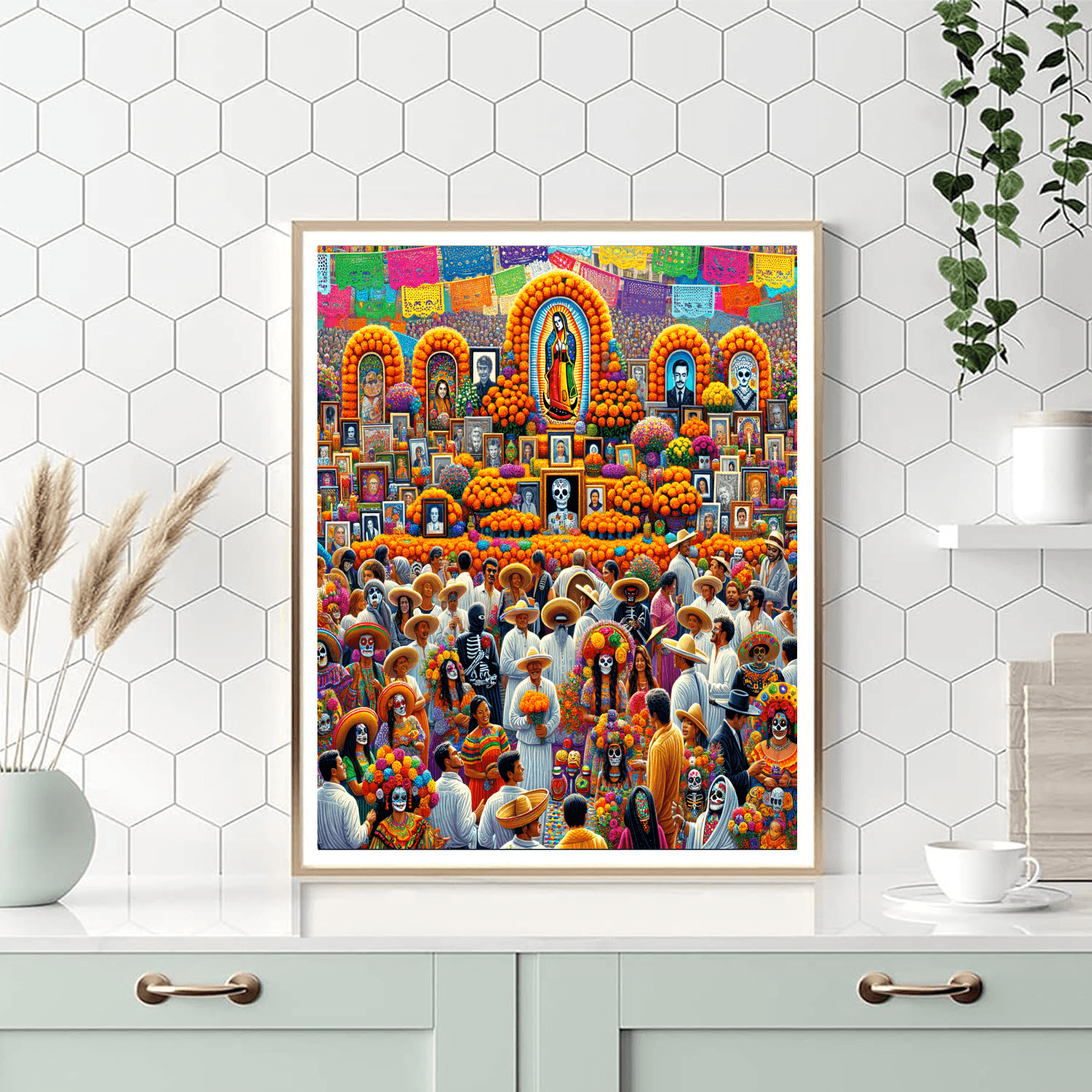 Oaxacan Day Of The Dead Festival Painting By Numbers Kit