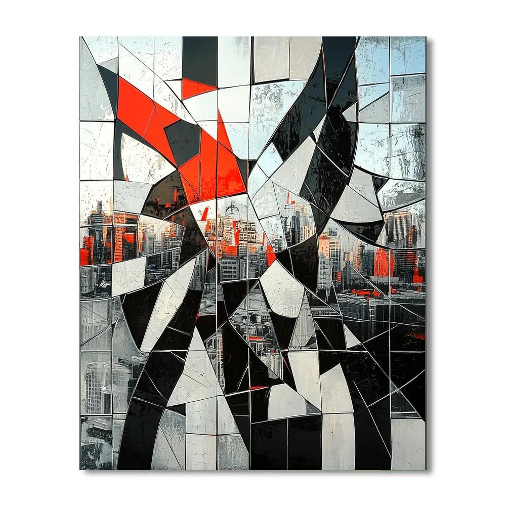 Banksy Inspired Shattered Echoes  Paint By Numbers Kits