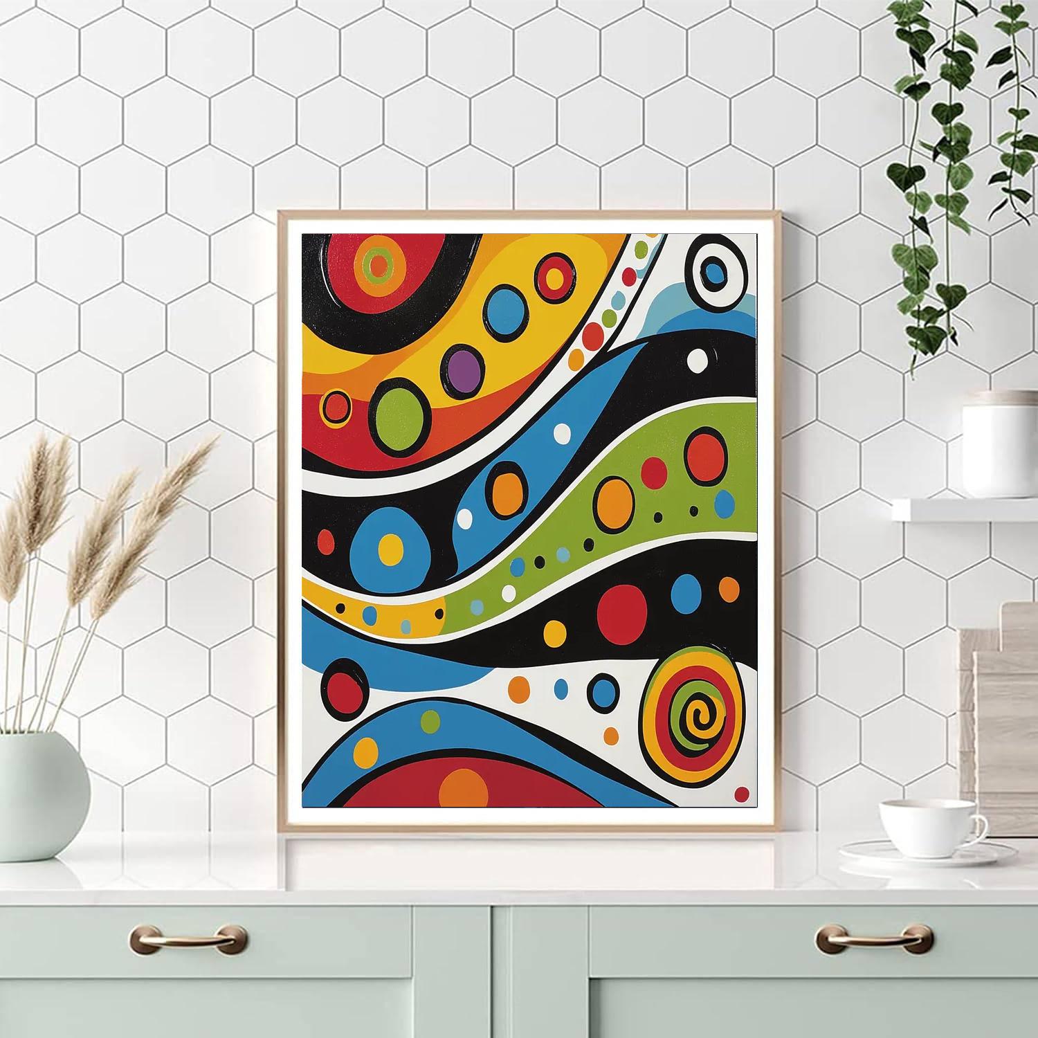 Joan Miró Inspired Surreal Whispers  Painting Number Kit