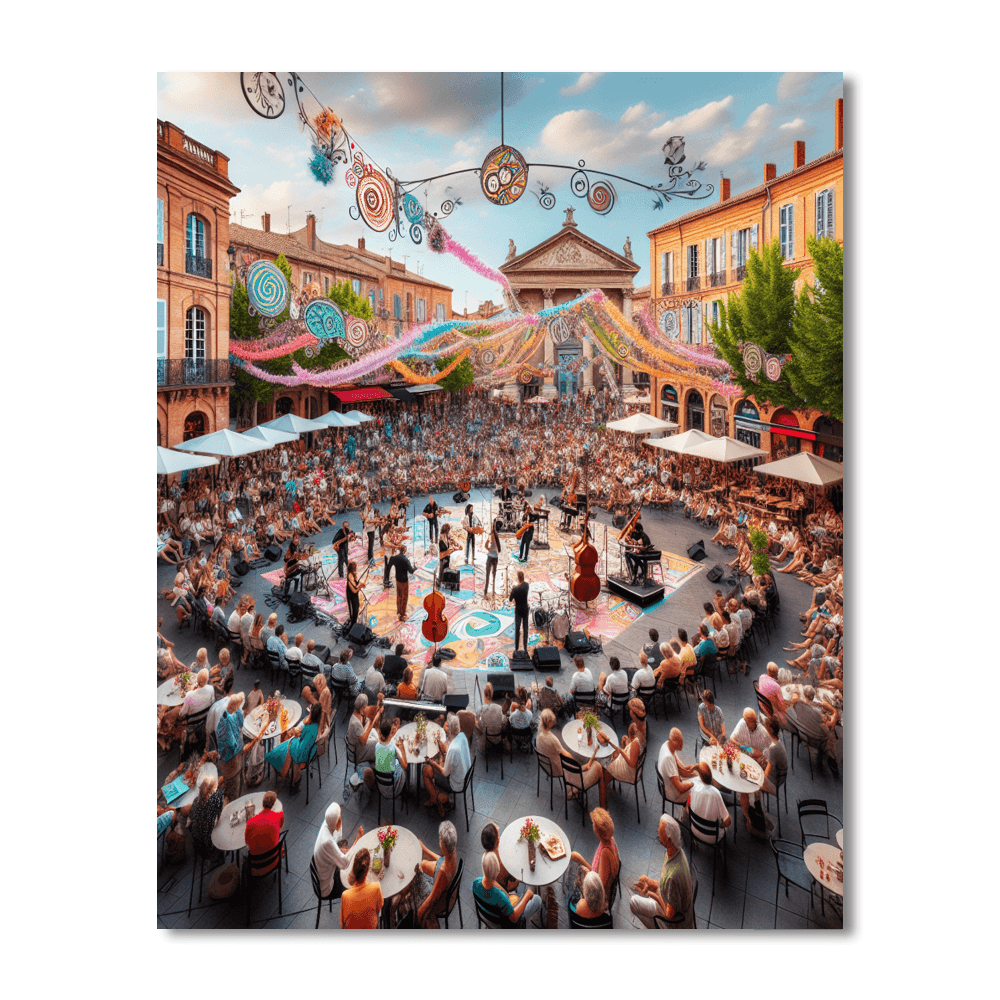 Toulouse Summer Festival - France Number Painting