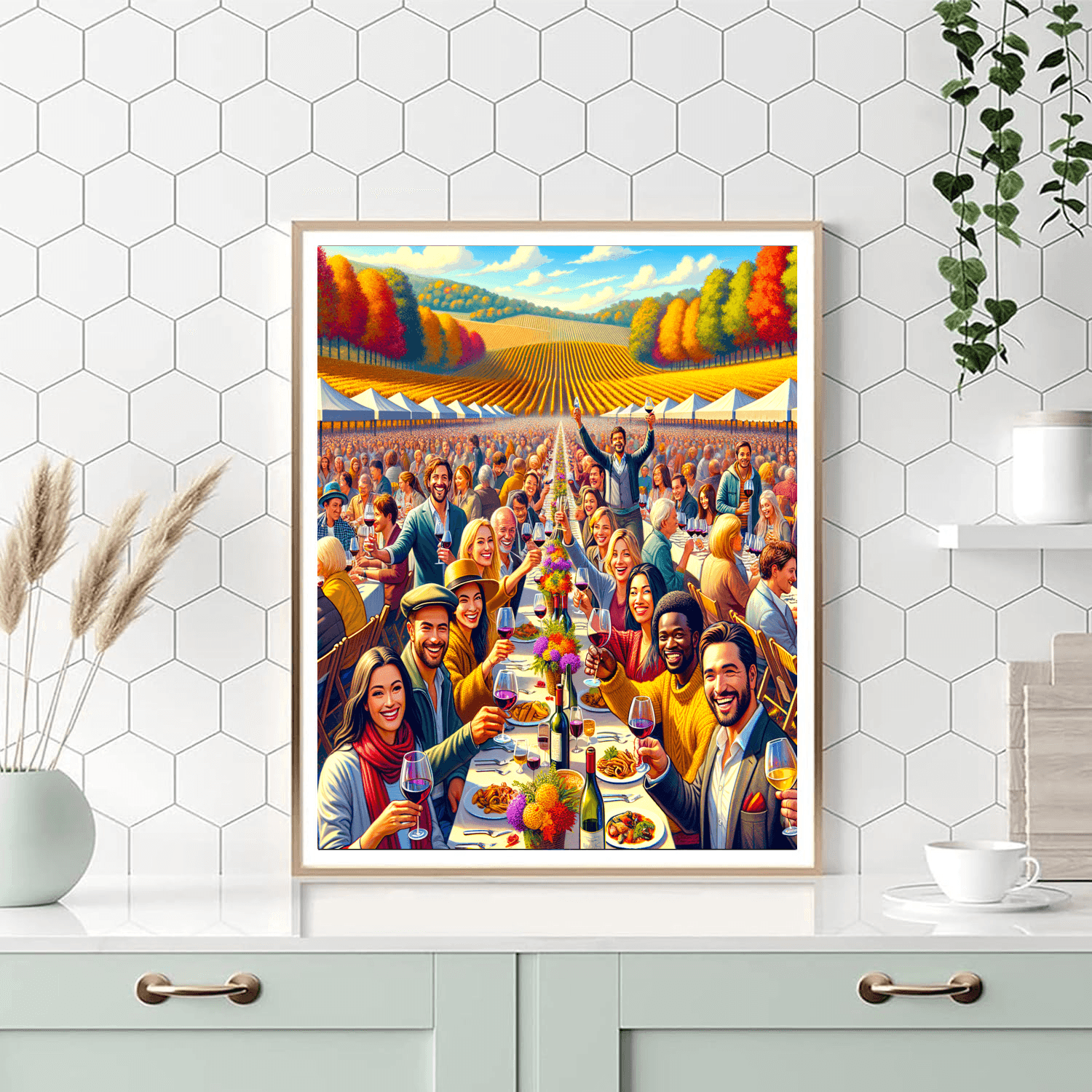 Fête Des Vins - France Paint By Numbers Kits