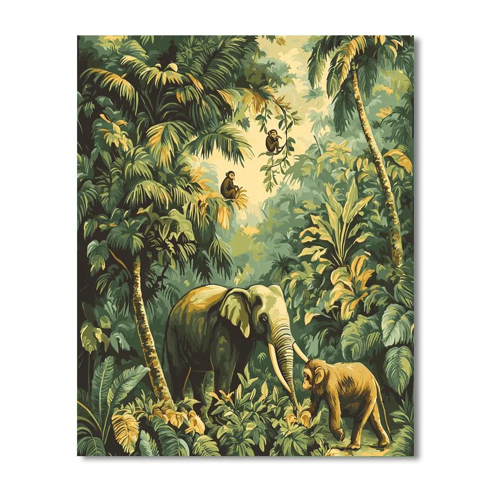 Henri Rousseau Inspired Whimsical Wilds  Paint By Numbers Kits