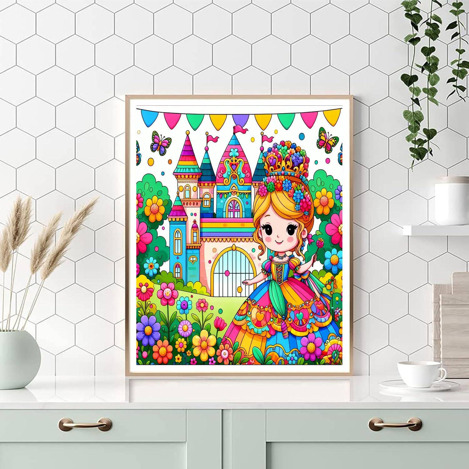 Fairytale Palace Paint By Numbers Art
