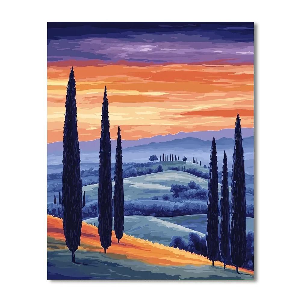 Leonardo Da Vinci Inspired The Calm Of Dusk  Paint By Numbers Art