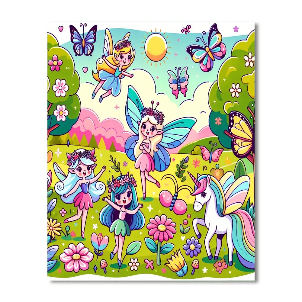 Journey Through Fairy Meadows Paint By Number