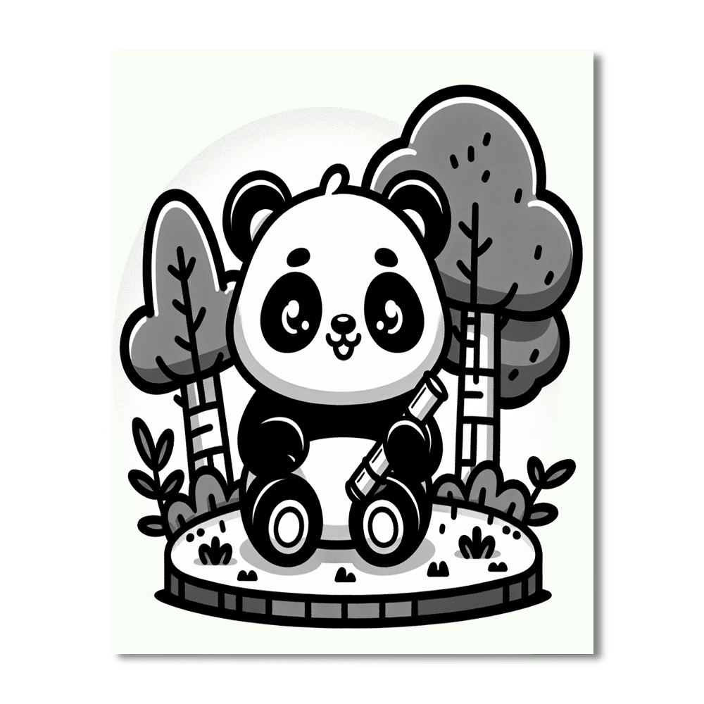 Pint-sized Panda Paint By Color