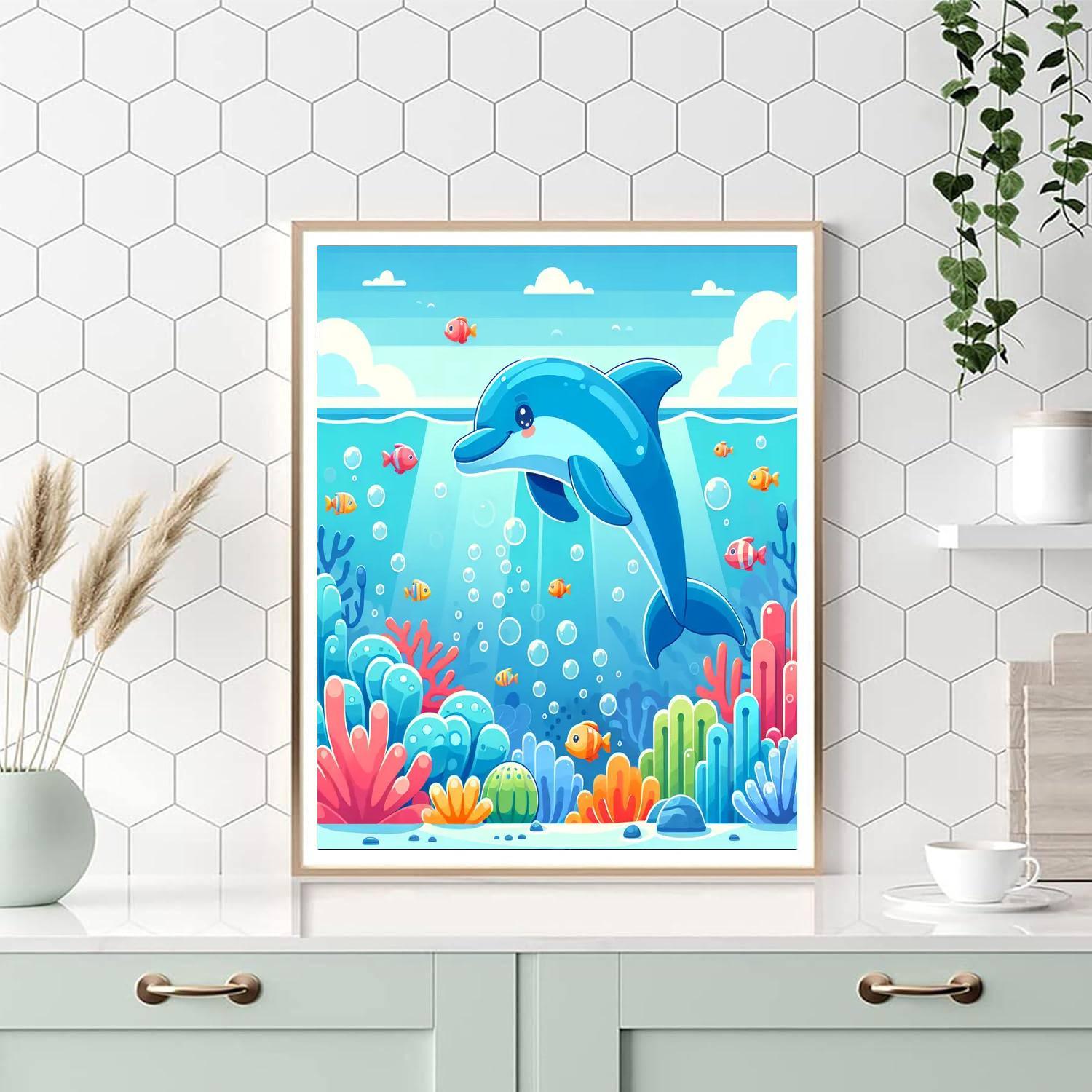 Bubbling Ocean Exploration Numbered Painting Kits