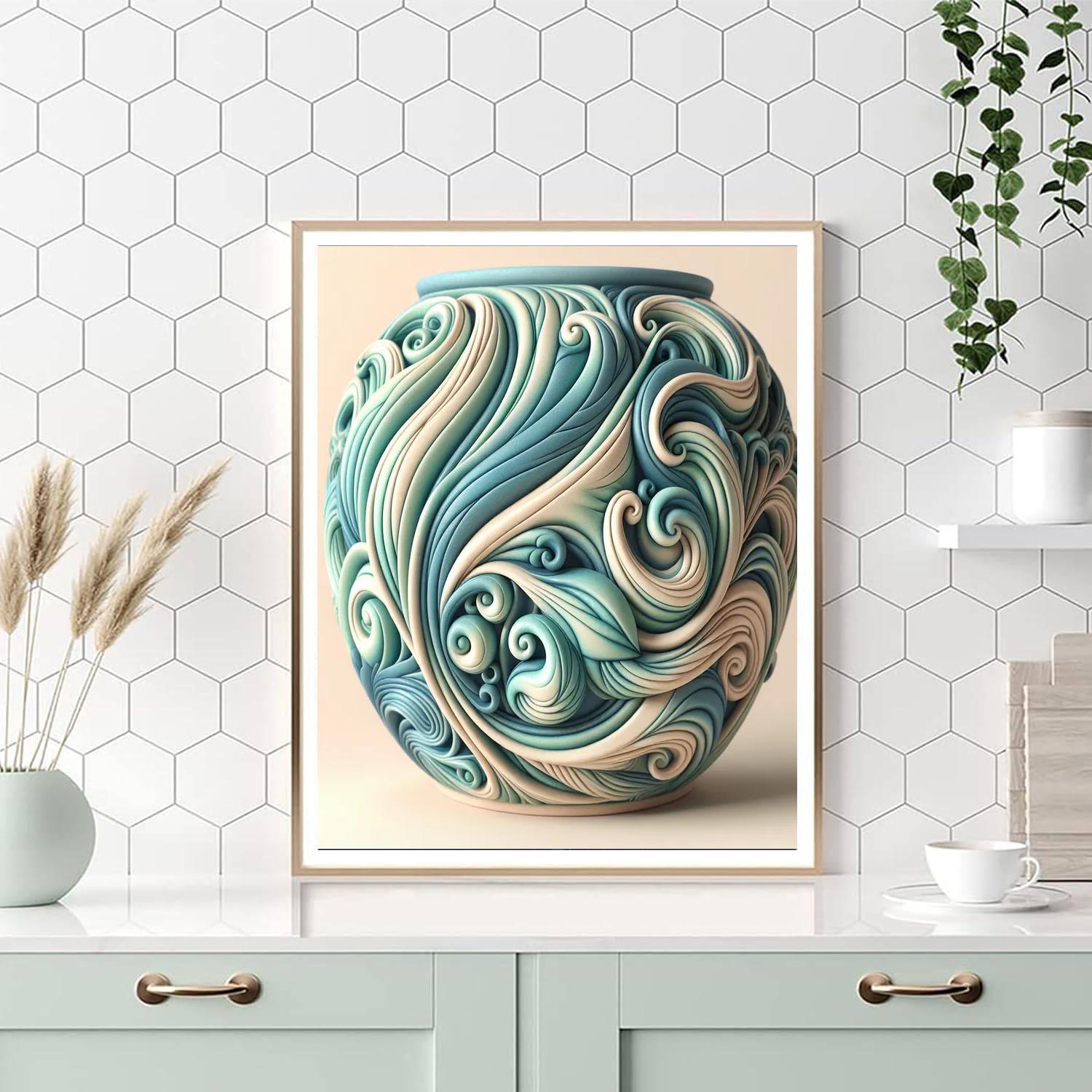Seaside Breeze Vase Paint By Number
