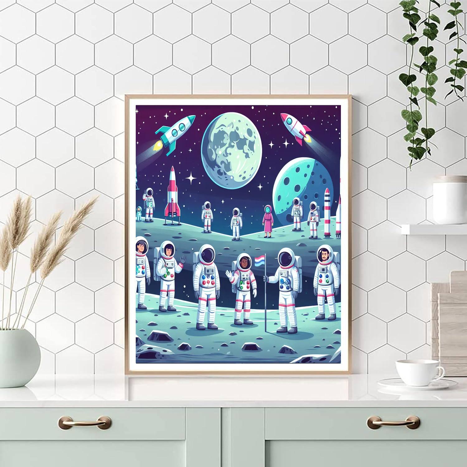 Lunar Landing Legacy DIY Paint By Numbers