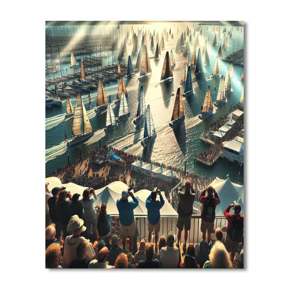 Cowes Week - Isle Of Wight Paint By Numbers Art