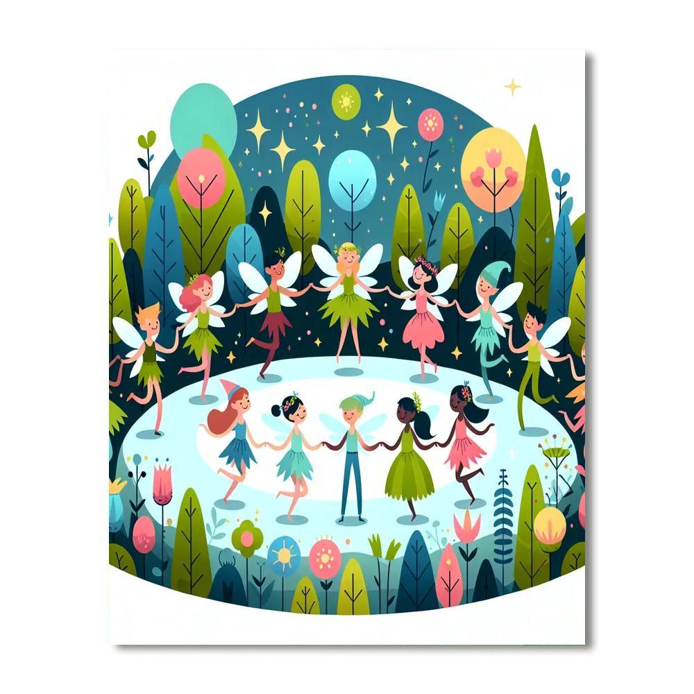 Forest Fairy Festival Paint By Numbers