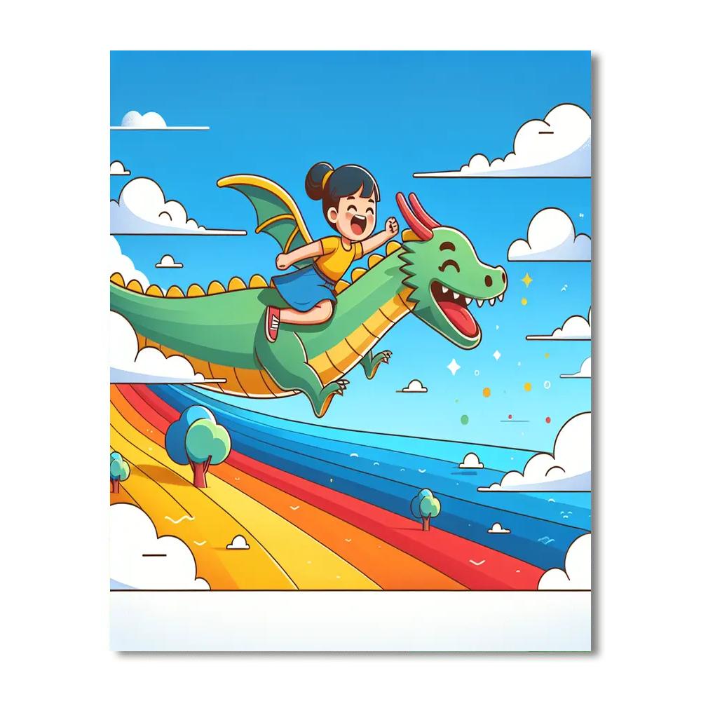 Dragon Rider's Quest Painting Number Kit