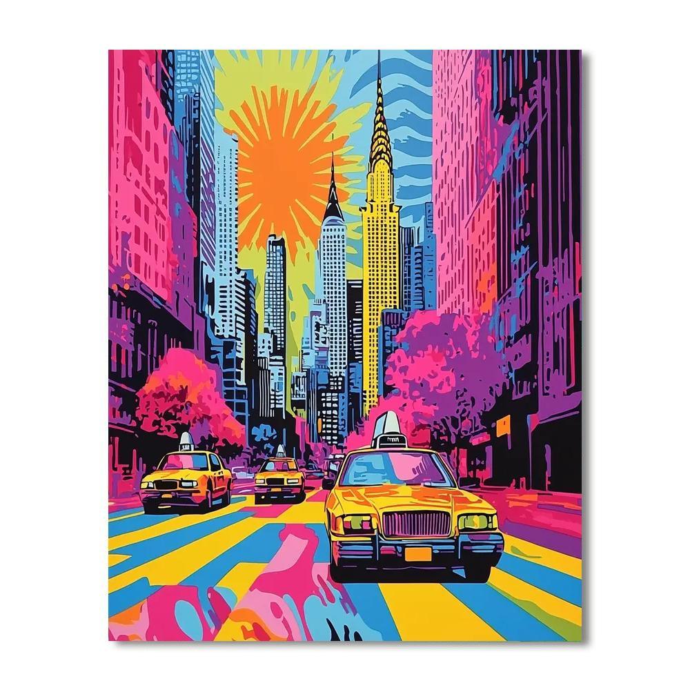 Andy Warhol Inspired Warhol's Urban Pulse  Numbered Painting Kits