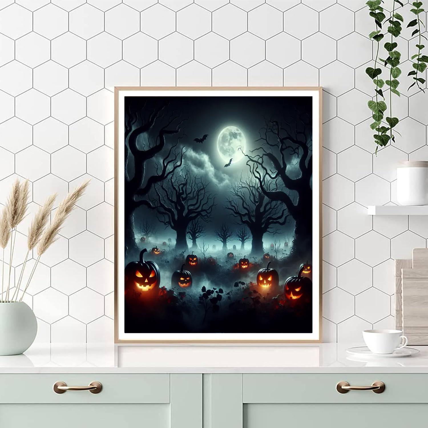 Halloween Spooky Enchantment Painting By Numbers Kit