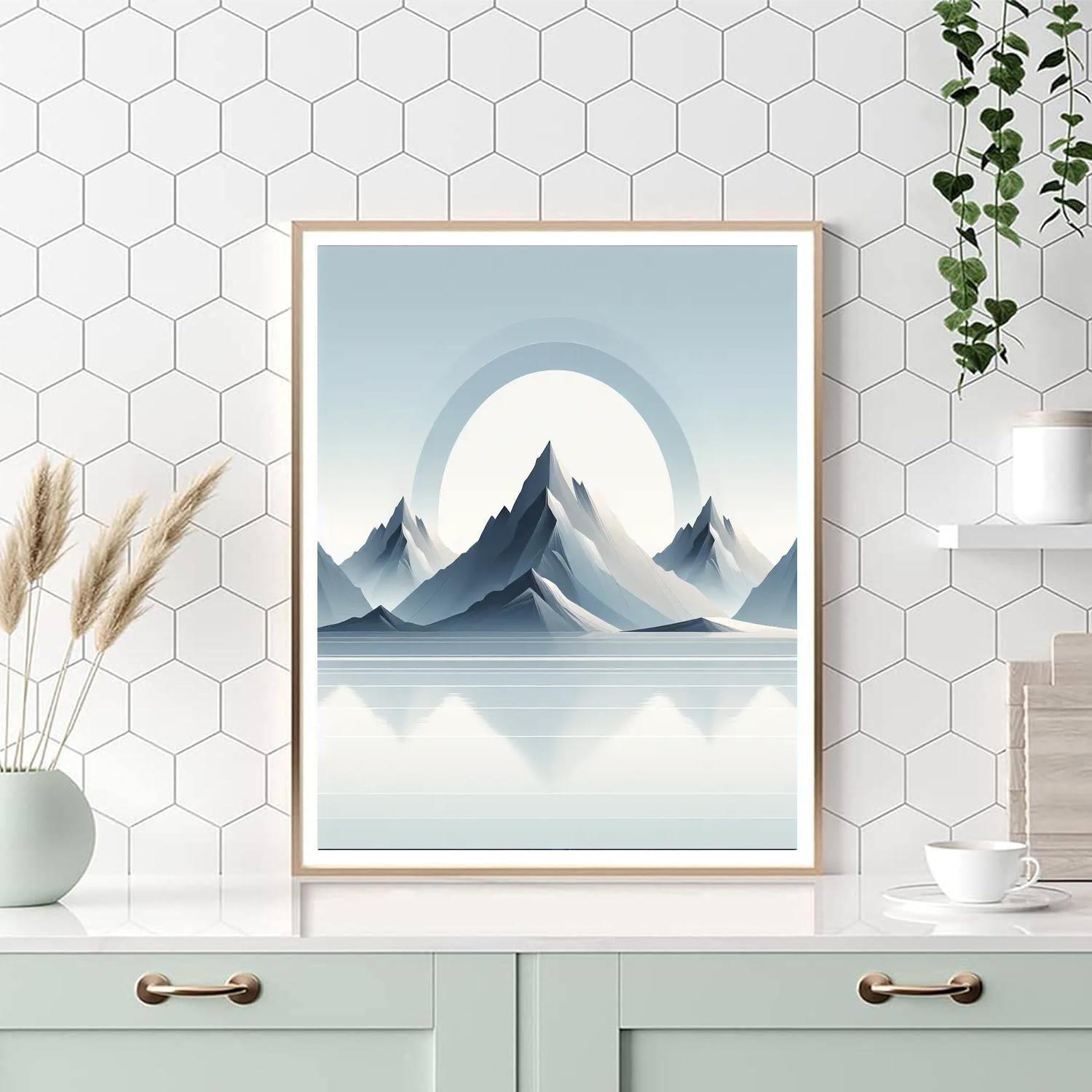 Minimalist Mountain Escape Paint By Numbers