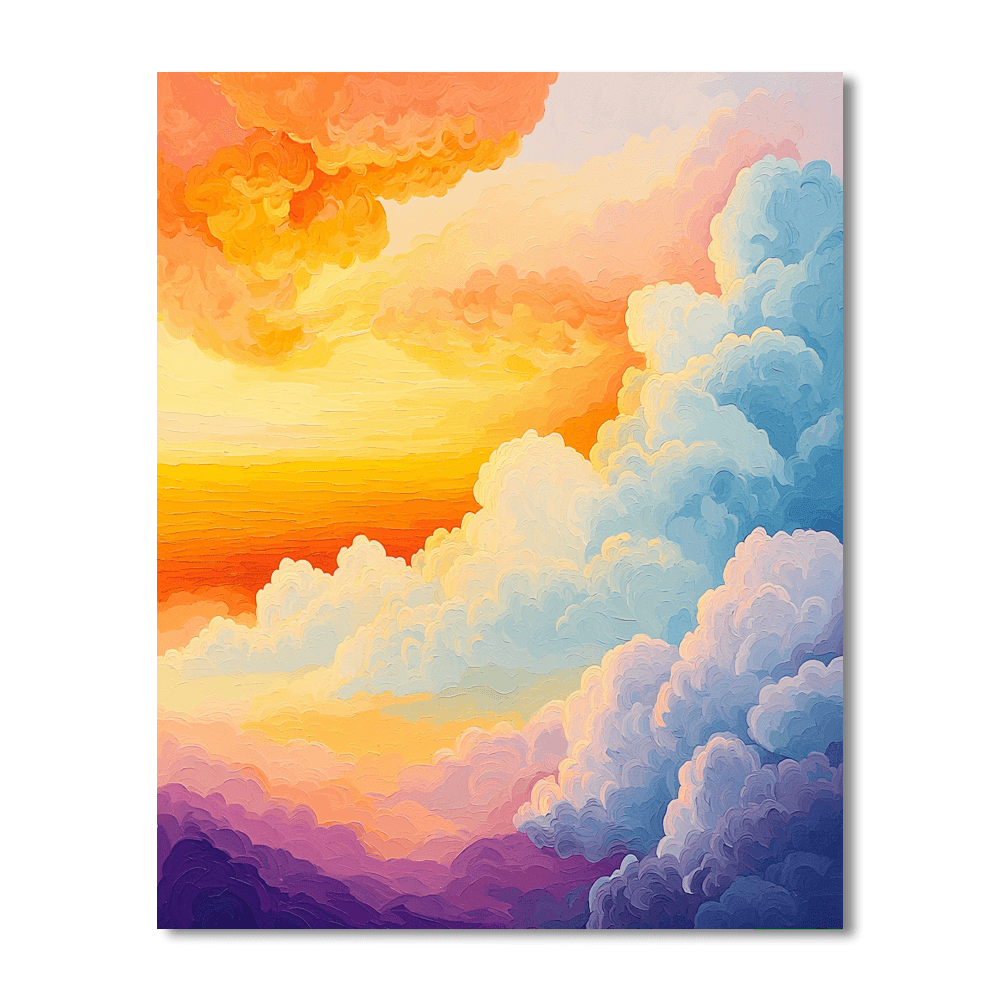 J.M.W. Turner Inspired Serenade Of The Sky  Paint By Color