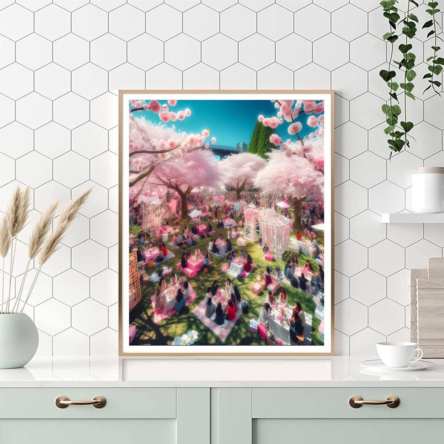 Vancouver Cherry Blossom Festival - Vancouver Painting By Numbers Kit