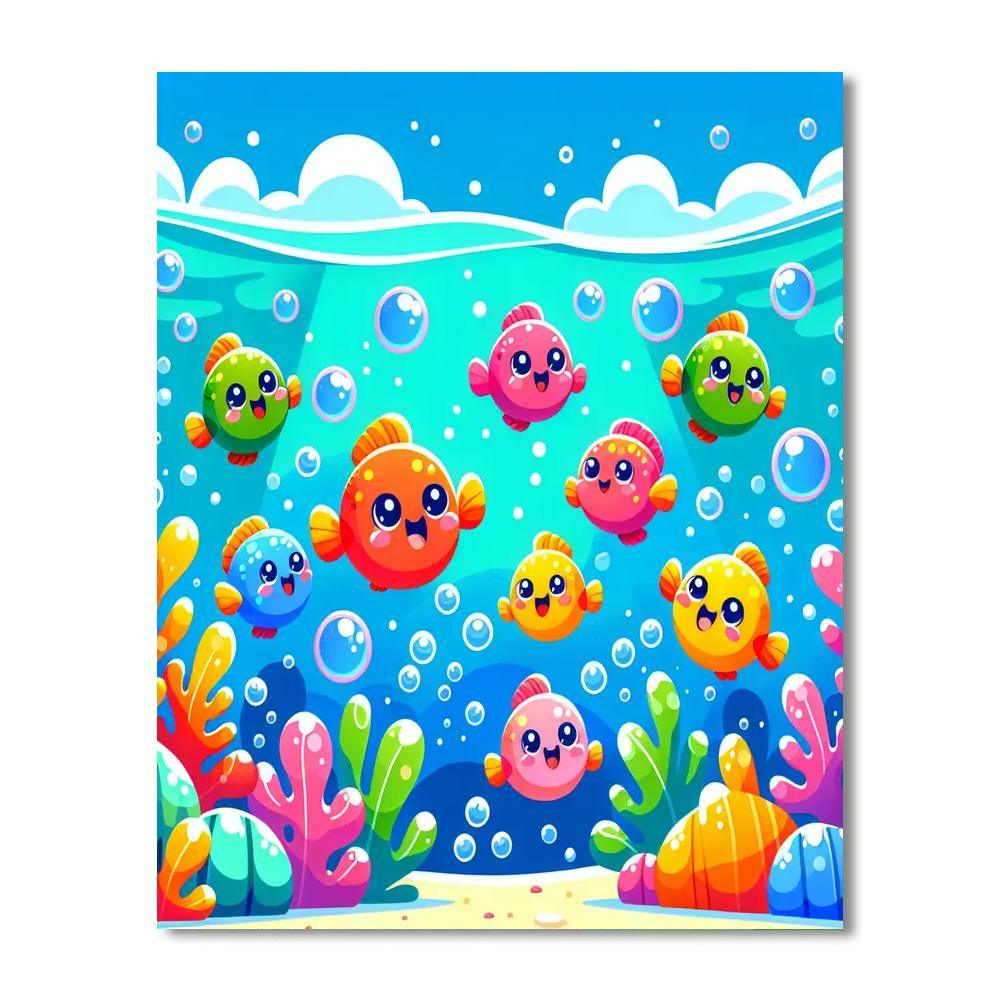 Flying Fishes Numbered Painting Kits