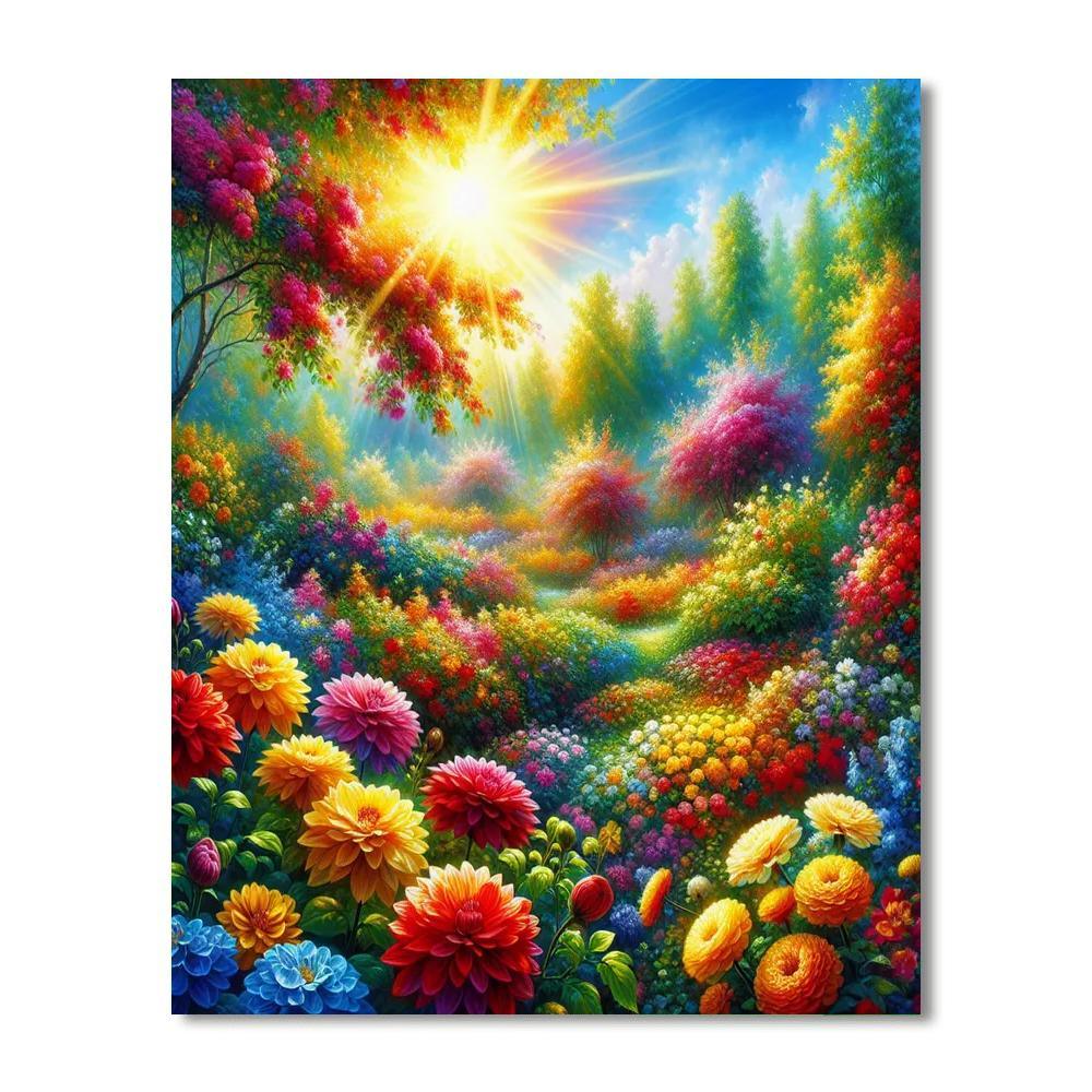 Garden In Bloom Splendor Paint By Number