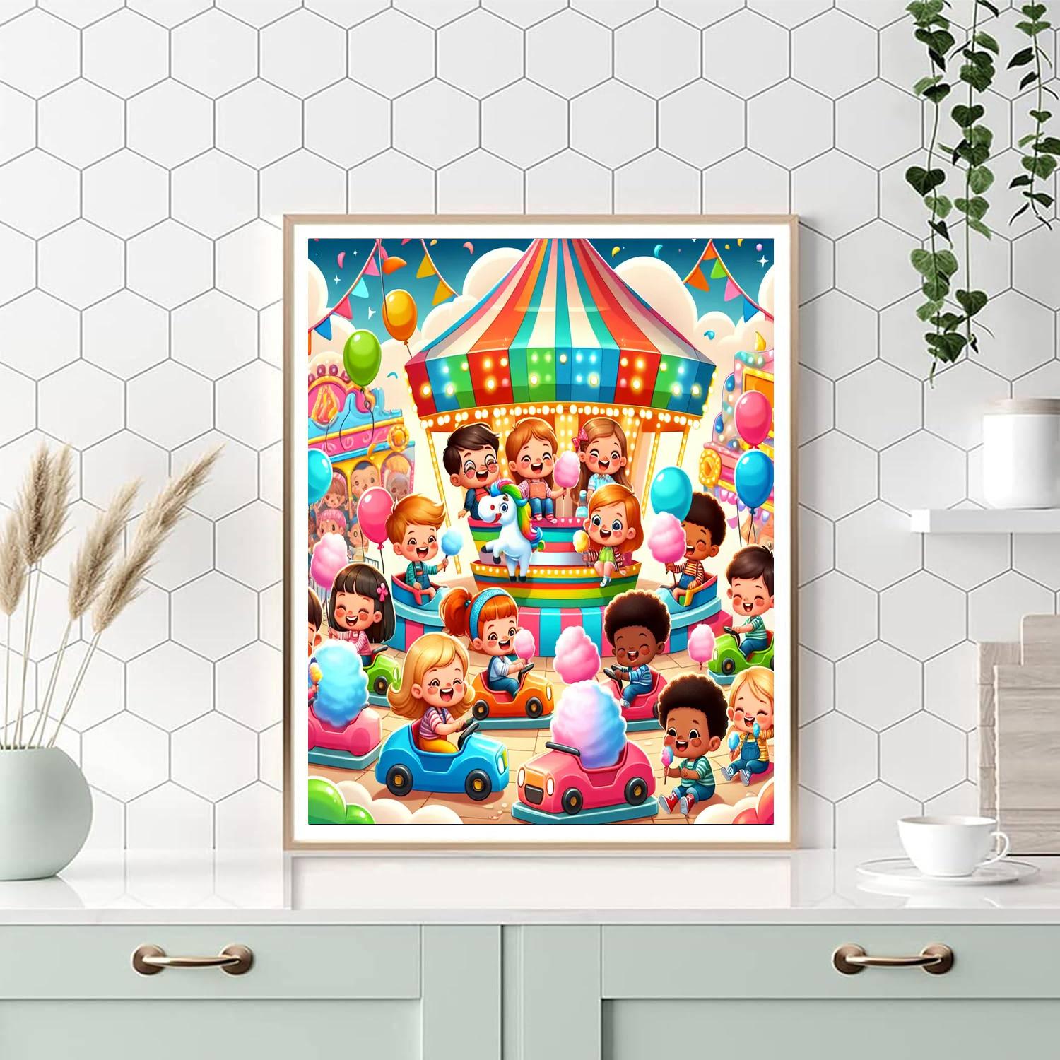 Joyful Carnival Adventures Numbered Painting Kits