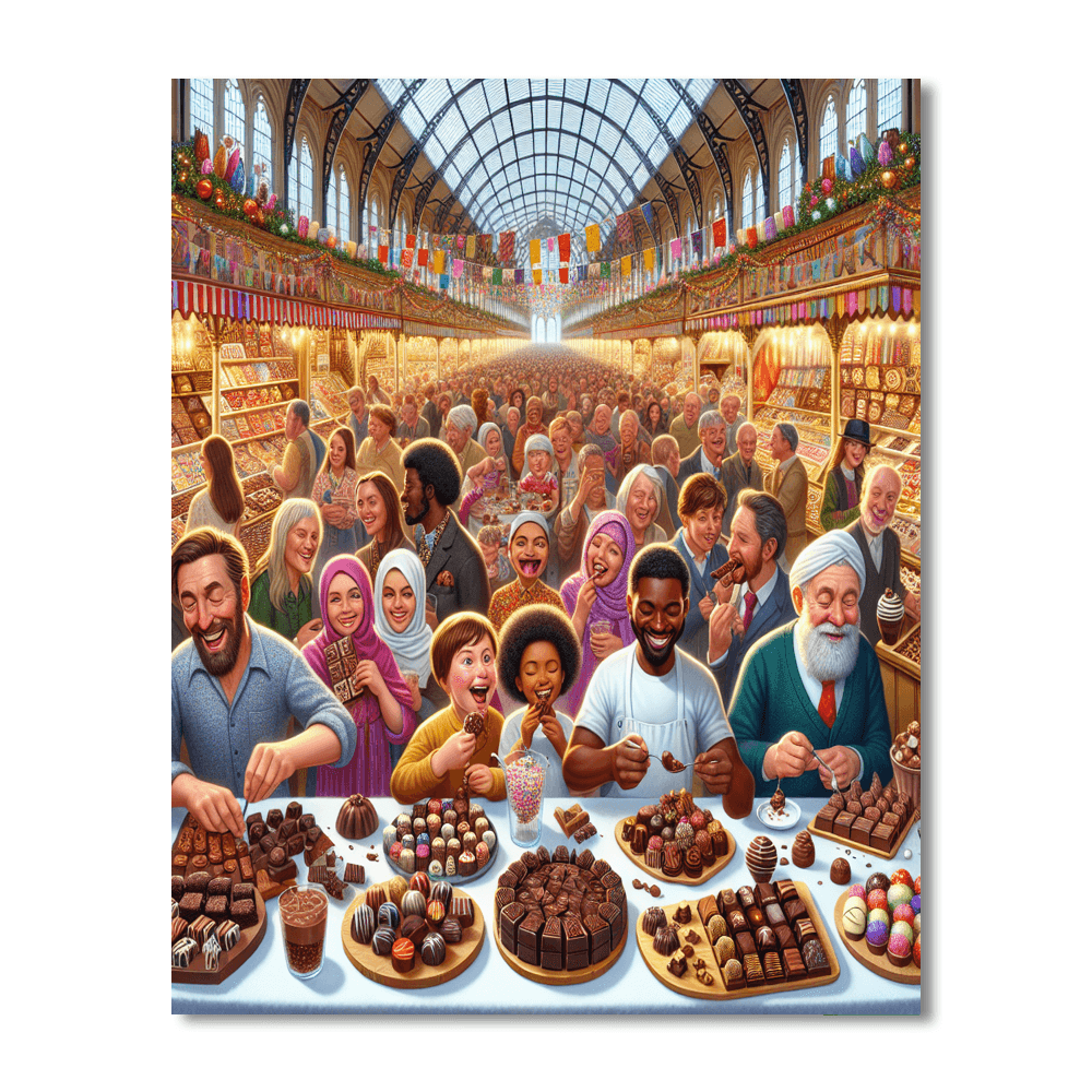 The Chocolate Festival Number Painting