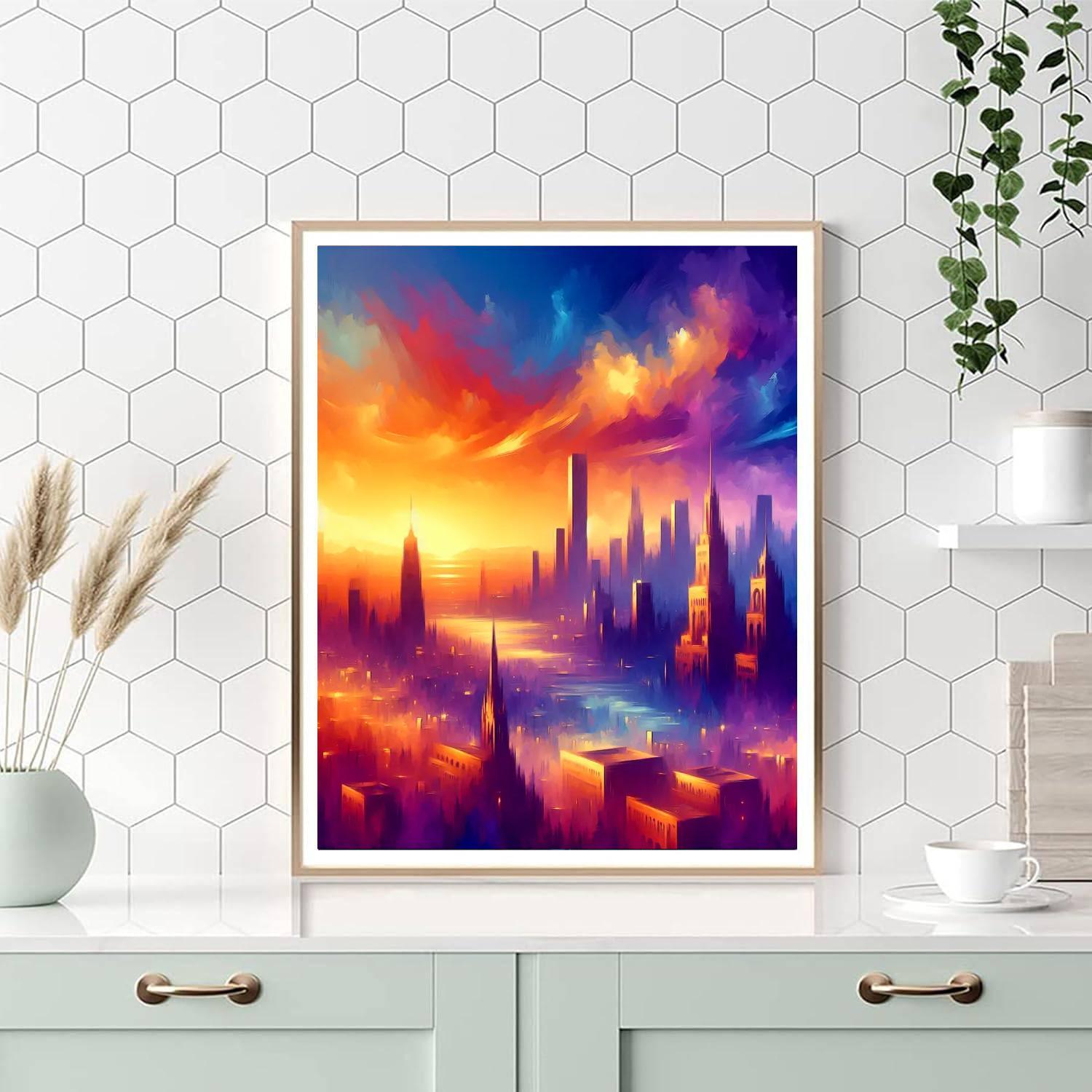 Charming Cityscape Scenes Paint By Number