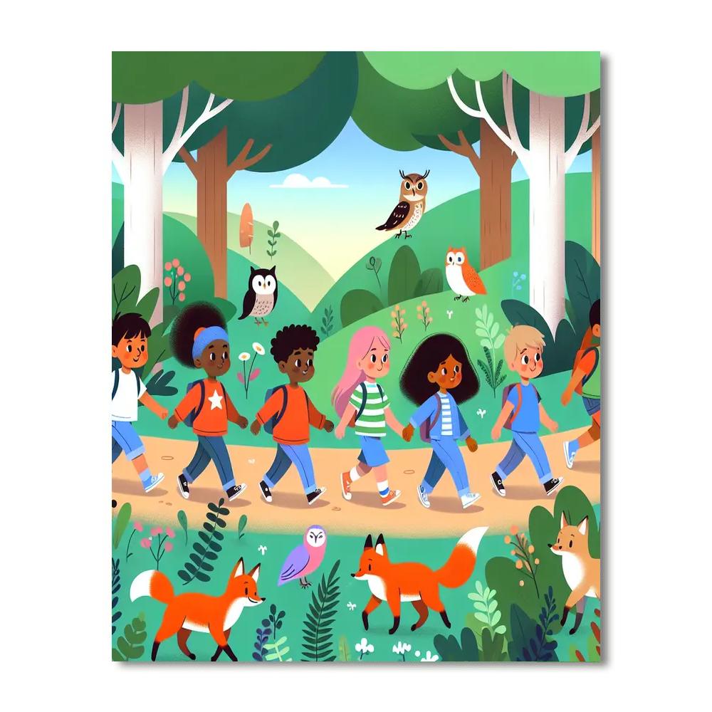 Forest Whisperers Paint By Numbers Art