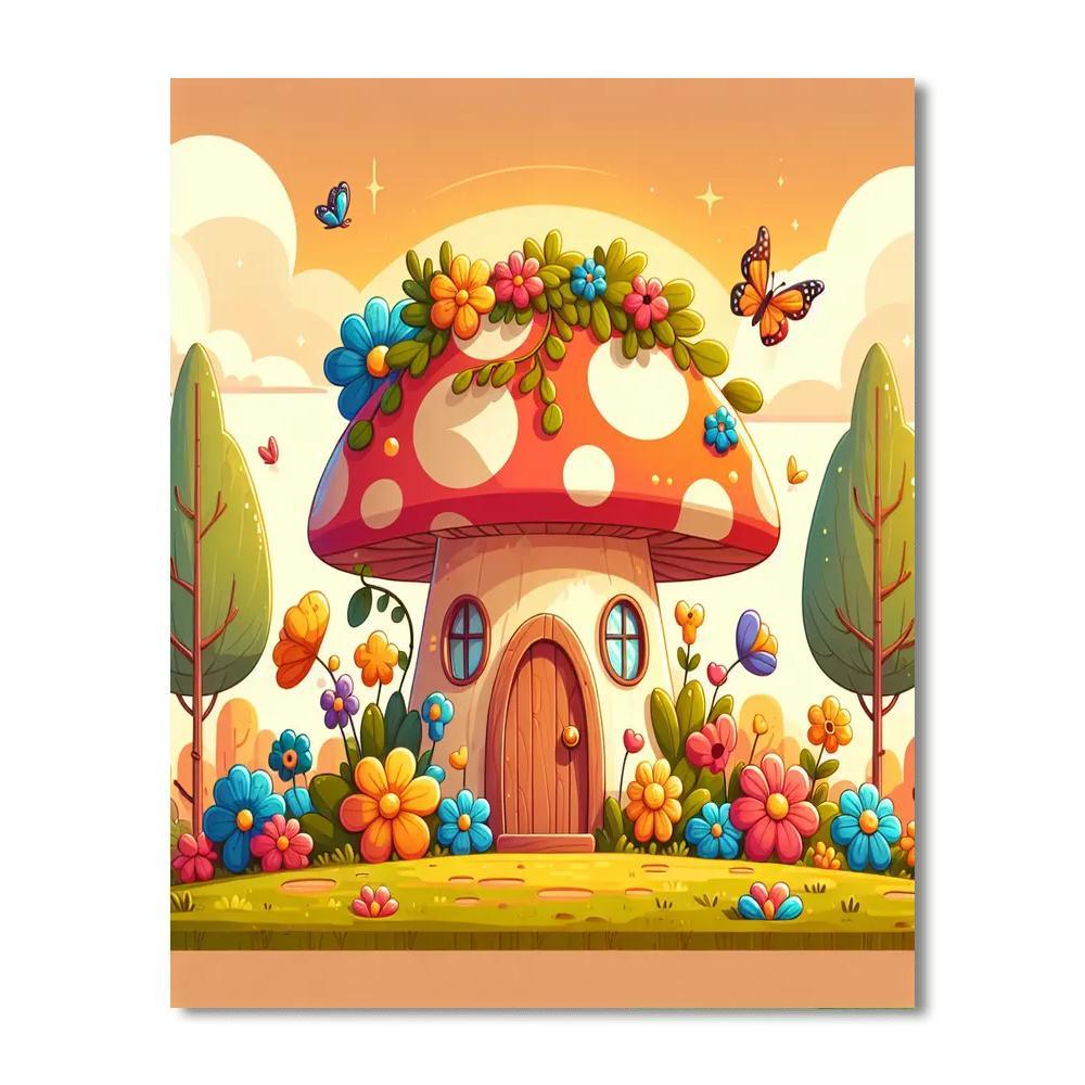 Adventure Toadstool House Paint By Numbers Kits