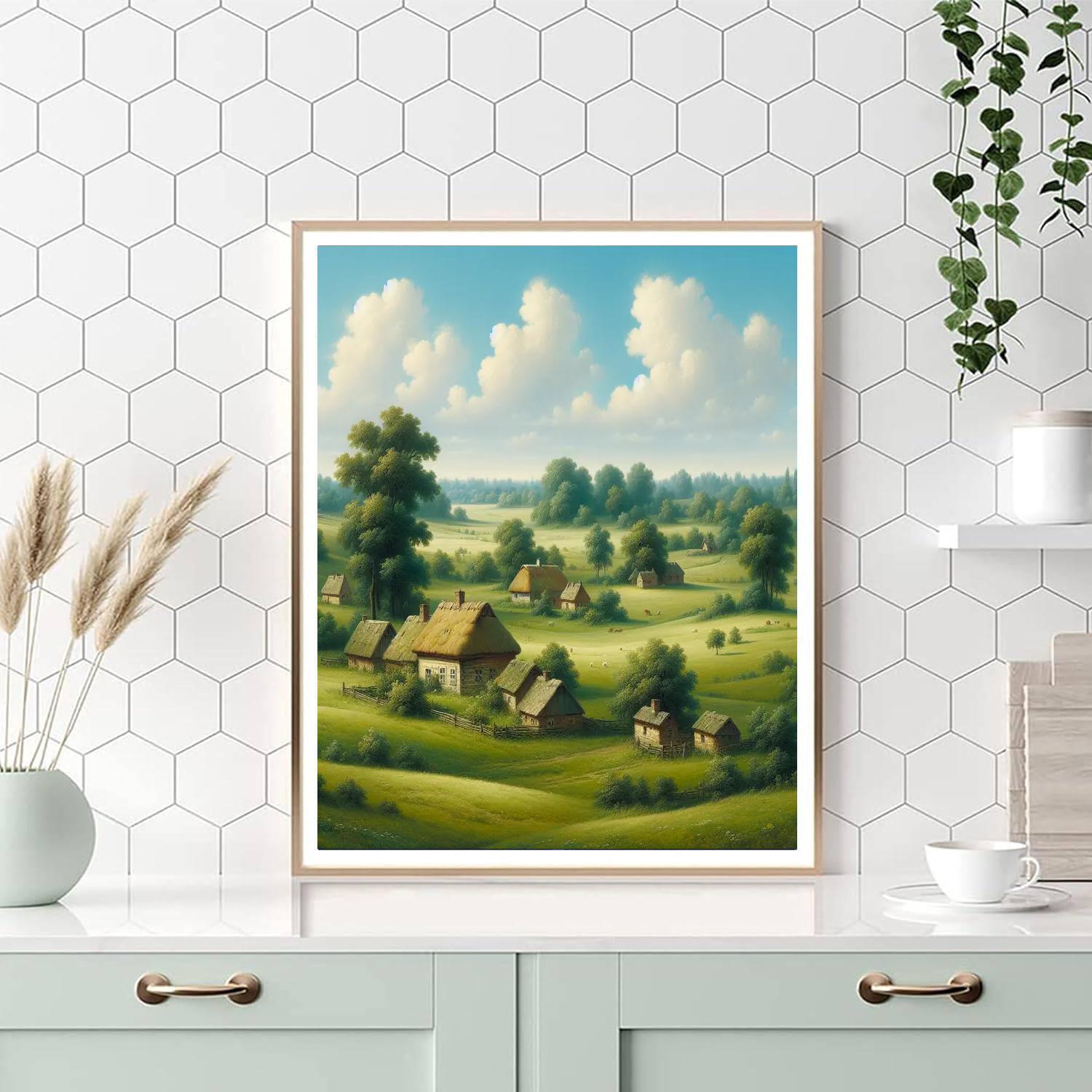 Pastoral Village Harmony Paint By Numbers