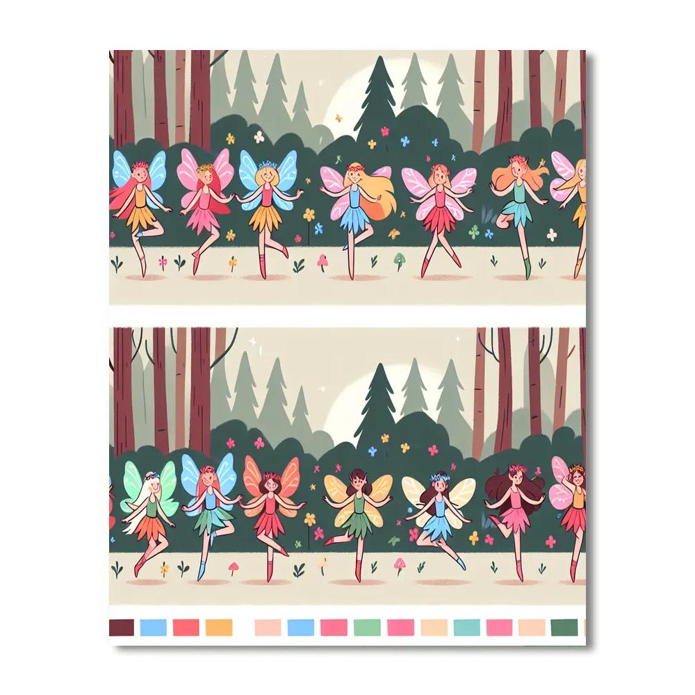 Festive Fairy Frolic Painting By Numbers Kit