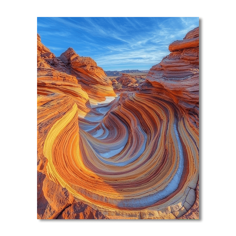 The Wave - Arizona Number Painting