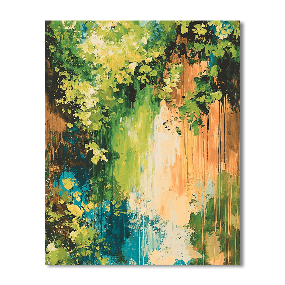 Jackson Pollock Inspired Abstraction In Nature  Paint By Numbers Kits