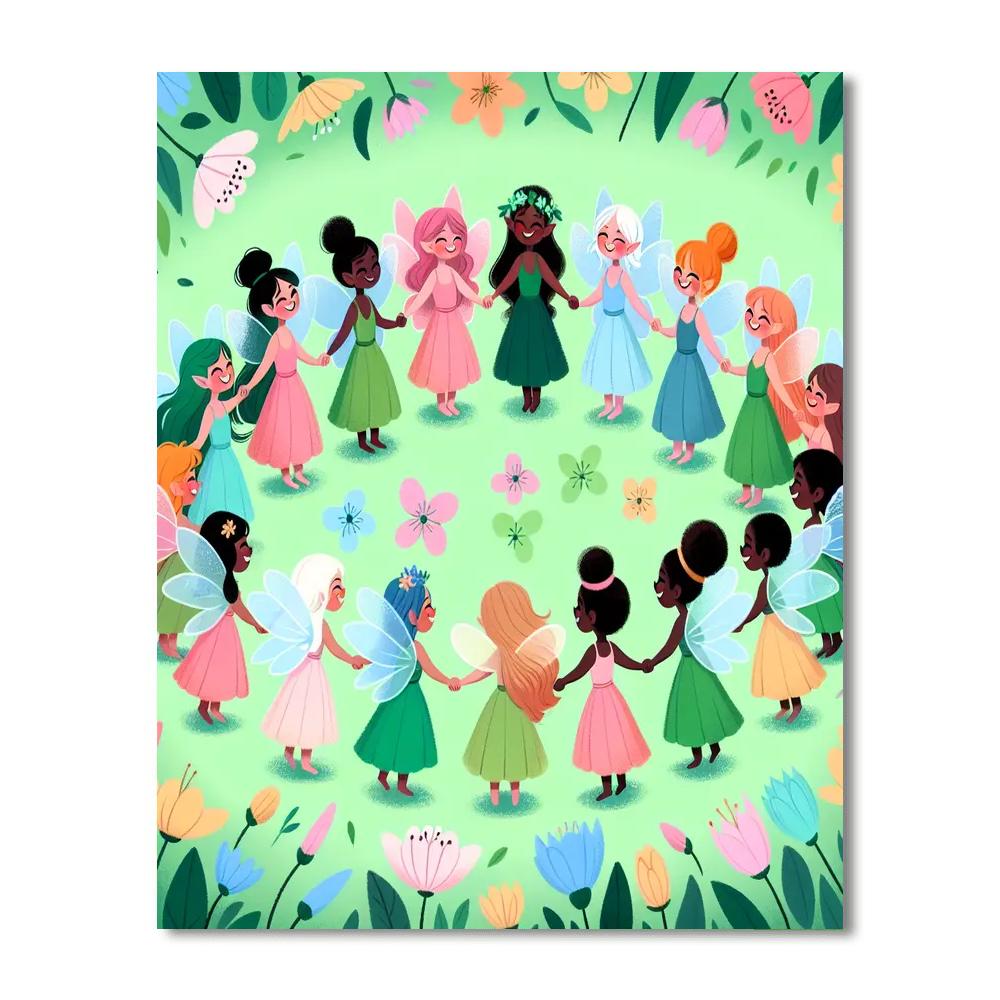 Enchanted Fairy Ring Painting By Numbers Kit