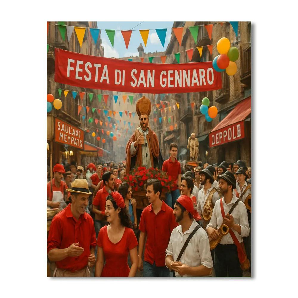 Festa Di San Gennaro - Italy Paint By Numbers Art