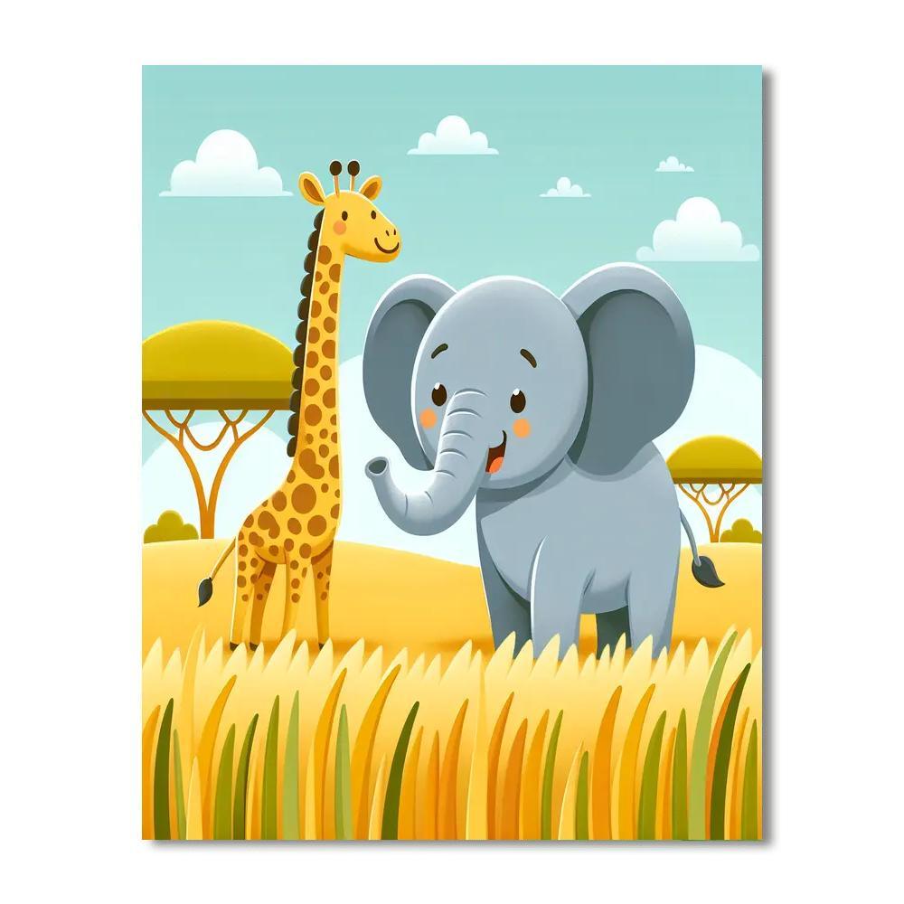 Adventure Safari Friends Number Painting