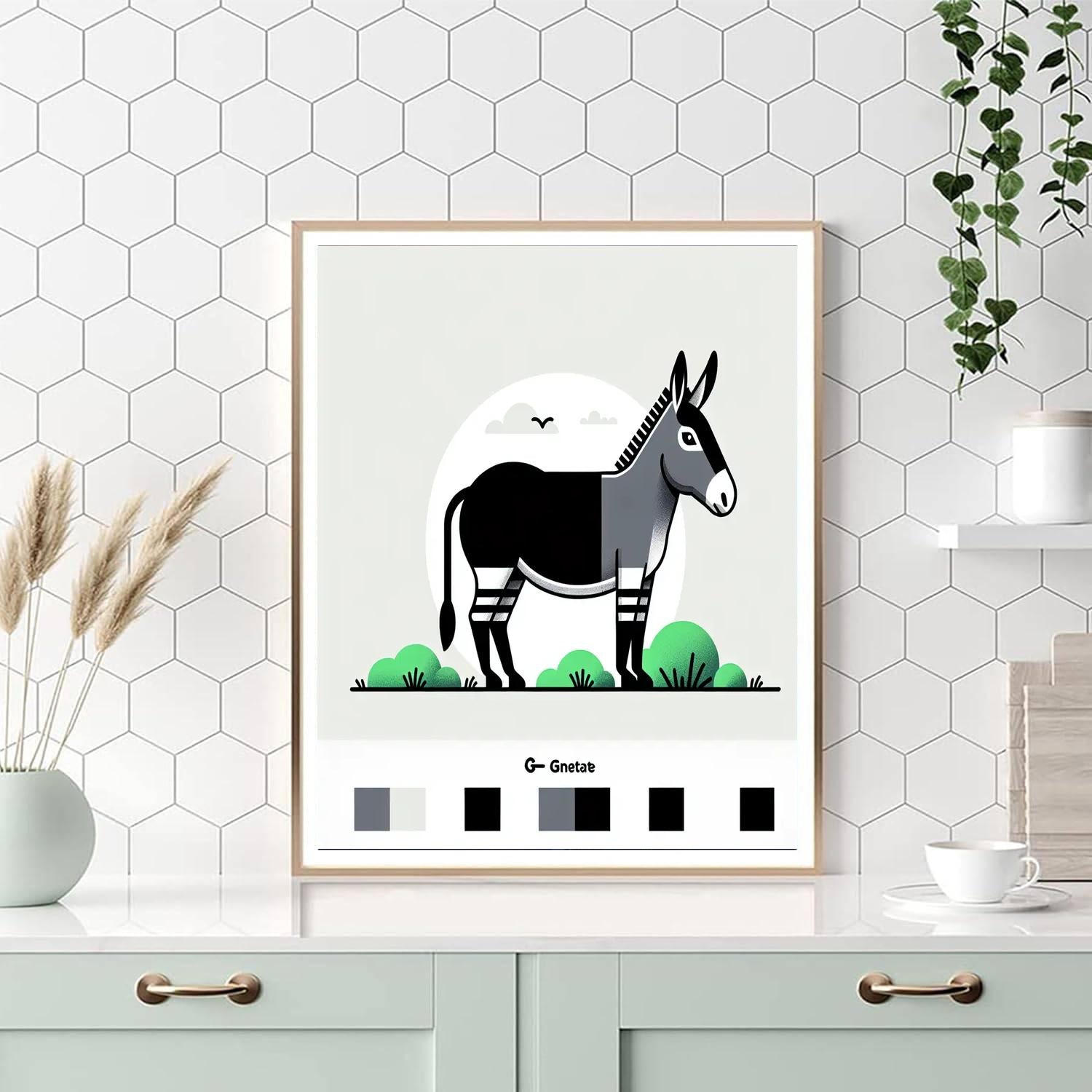 Zany Zonkey Paint By Numbers Art