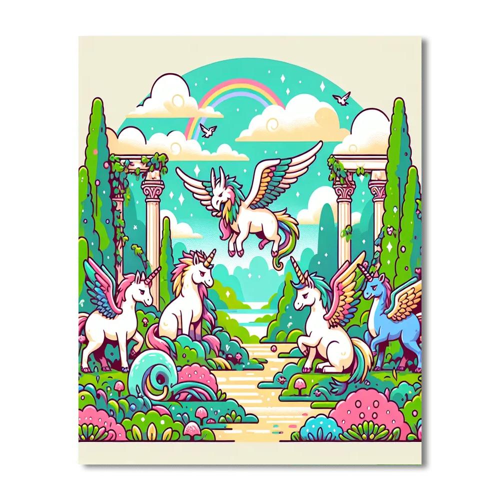 Mystical Creature Haven Paint By Number