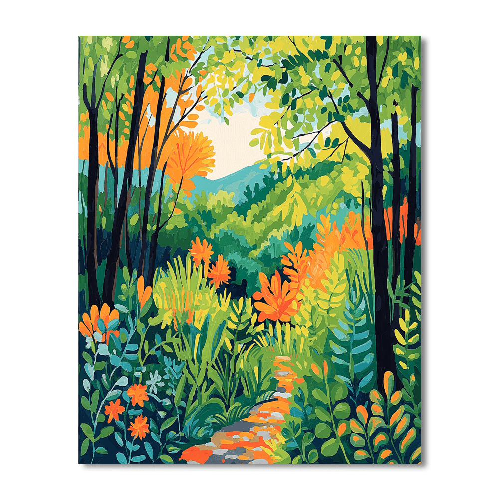 Henri Rousseau Inspired Journey Through The Forest  Paint By Numbers Art