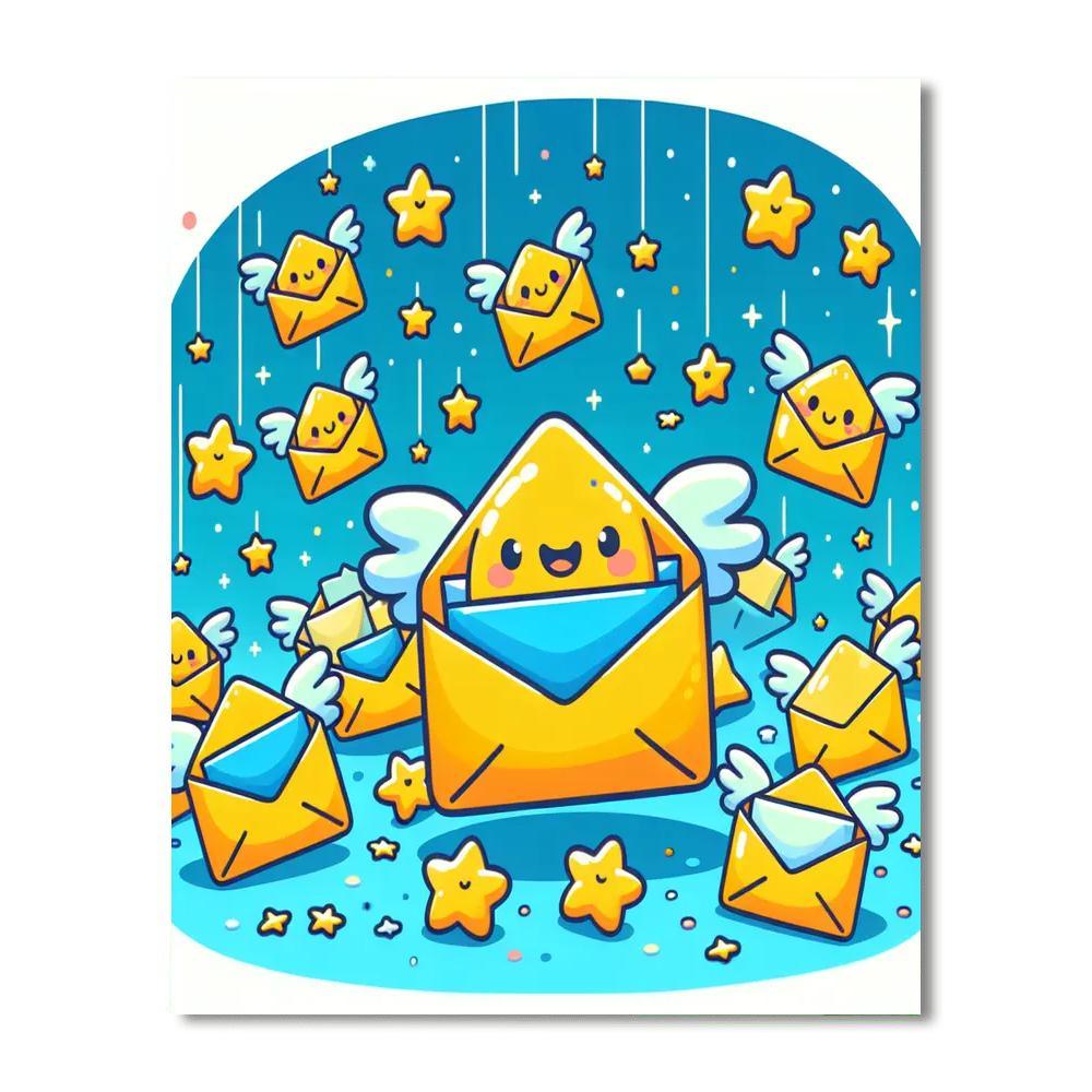 Enchanting Envelopes Paint By Numbers Art