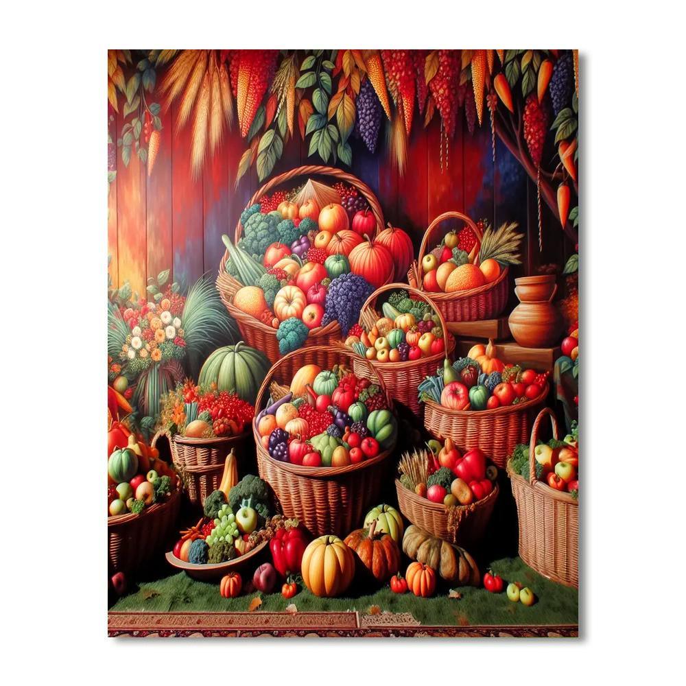 Harmonious Harvest Festival Painting By Numbers Kit