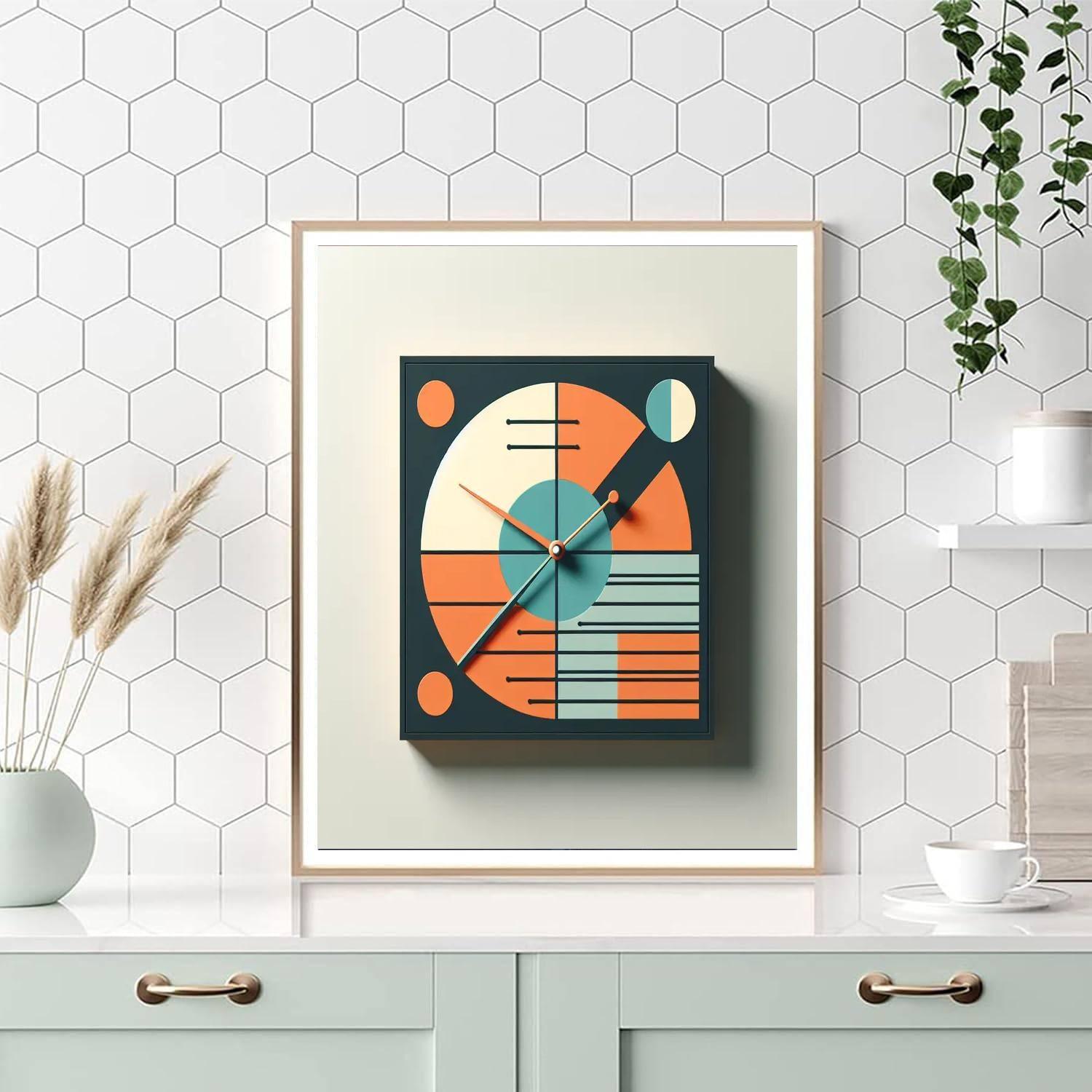 Mid-century Modern Clock Paint By Number