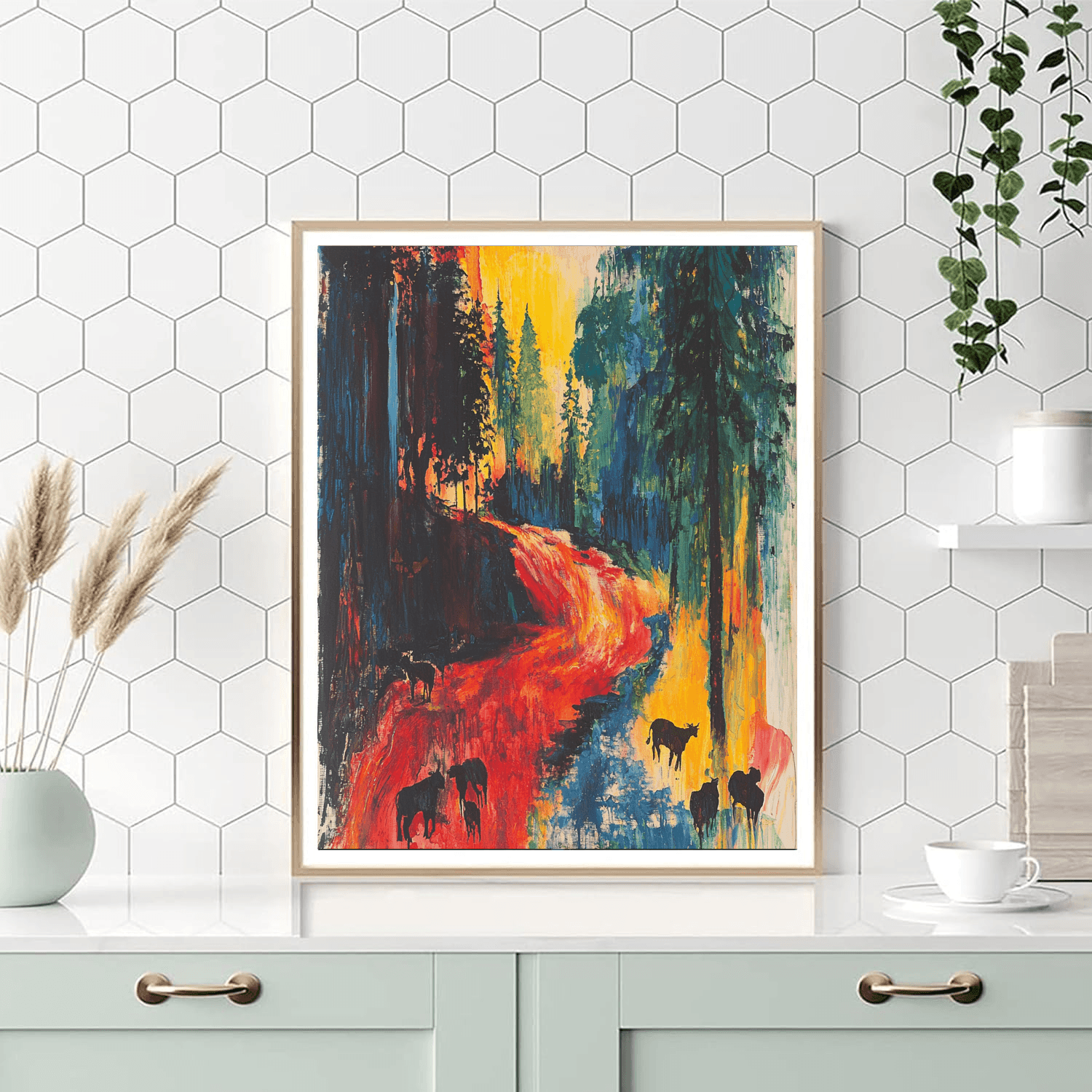 Franz Marc Inspired Dynamic Wildlife  Paint By Numbers Kits